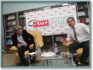 Очередным гостем “Айт-PARKа” стал известный политик, общественный деятель и экс-сенатор Уалихан Кайсаров