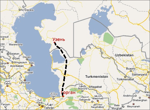 Туркменистан железная дорога карта