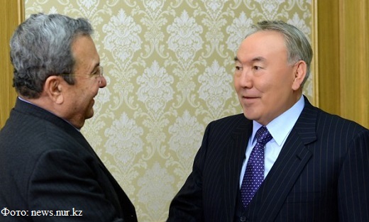 Эхуд Барак наладил тесные связи с Нурсултаном Назарбаевым в свою бытность премьер-министром Израиля и с тех пор поддерживает эти отношения