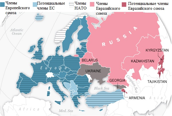 Ес и россия карта