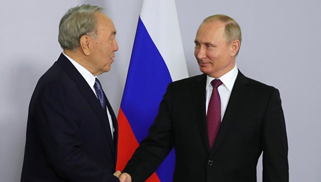 встреча президента Назарбаева с Владимиром Путиным
