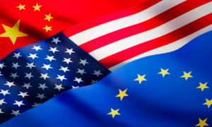 Китай США Европа